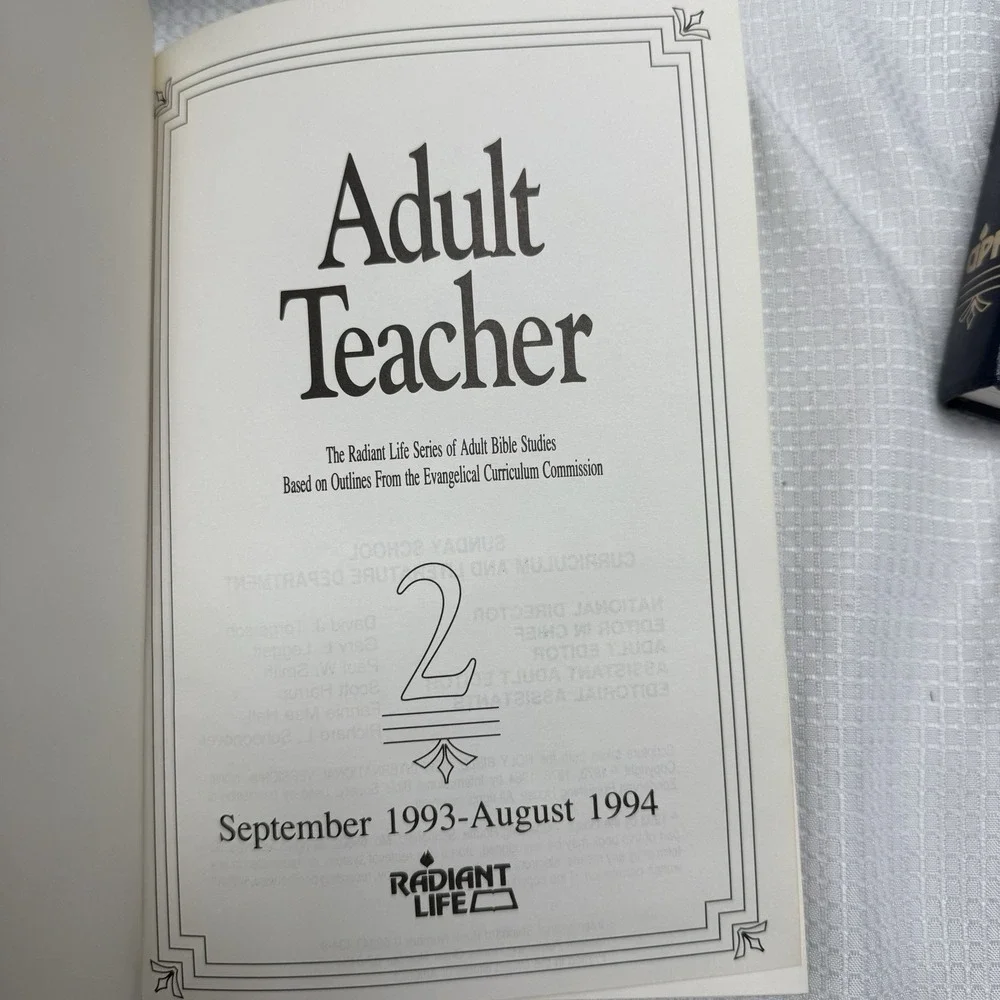 Adult Teacher Christian Bible Lesson Teaching Outlines Volume 1-7 Set 1992-1999